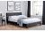 3ft Single Berlinda Fabric upholstered ottoman bed frame Black Crushed Velvet 7